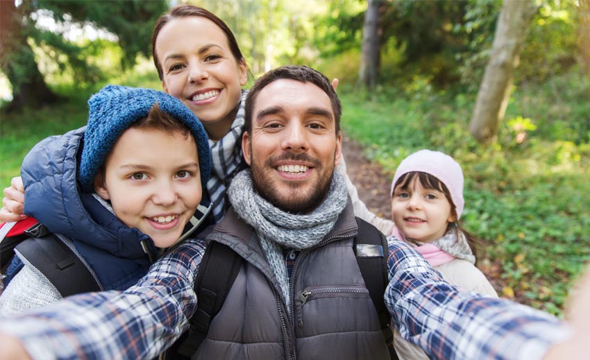 home family smiling